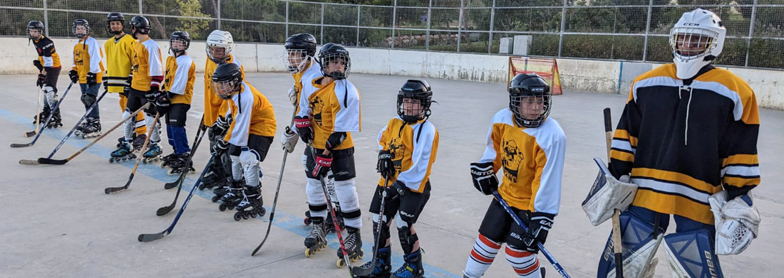 אימון ילדי הוקי רולר/אינליין של מועדון ירושלים
