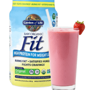 Garden of Life | אבקת חלבון צמחי אורגני Raw Organic Fit לירידה במשקל וחיטוב – בטעם טבעי (890 גרם)