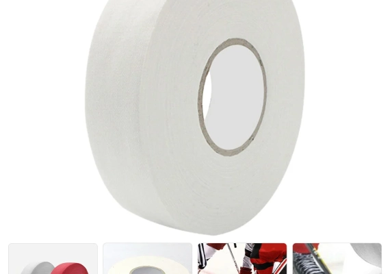 Ice Hockey White Black Color Tape Blade Protection 1